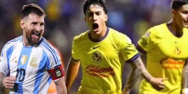 Messi con jugadores de América: GOAL