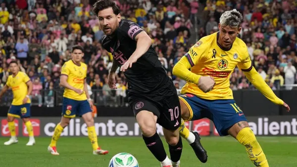 Messi vs América en amistoso - Foto: David Gonzales-Imagn Images