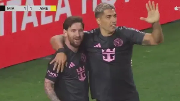 Messi y Luis Suárez con el Inter de Miami - Foto: Captura de pantalla