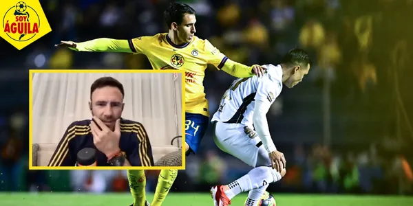 Miguel Layún durante trasmisión de América vs Xolos (Fuente: MEXSPORT)