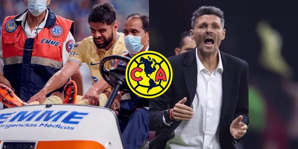 Néstor Araujo sufre una lesión en su debut con el América cuando enfrentaban a los Rayados