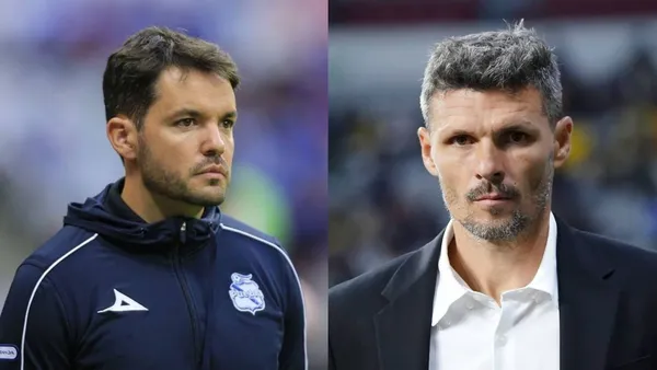 Nicolás Larcamón se le va encima a Fernando Ortiz