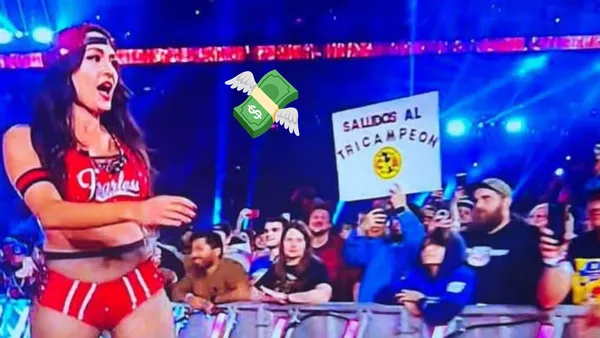 Nikki Bella en el Royal Rumble - Foto: Captura de pantalla