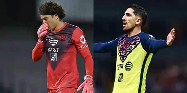Ochoa le dio la espalda a su compañero Diego Valdés en el momento del gol