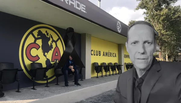 Paco Villa con las instalaciones de Coapa de fondo