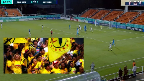 Pésima entrada en el Real Hope vs Cruz Azul - Foto: Captura de pantalla