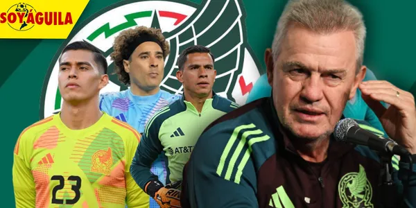 Porteros de México y Javier Aguirre (Fuente: MEXSPORT)