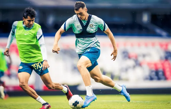Previo al duelo de liga ante León, el América realizó su último entrenamiento en la cancha del Estadio Azteca.