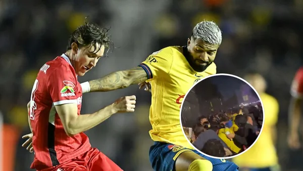 Problemas en Toluca con la afición del América.