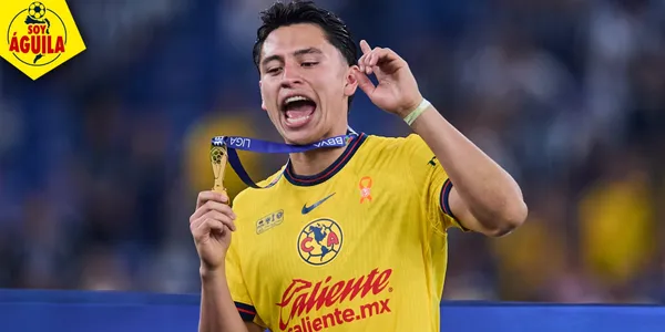 Ramón Juárez festejando en el América (Fuente: MEXSPORT)