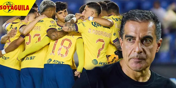 Ranato Paiva y jugadores del América (Fuente: MEXSPORT)