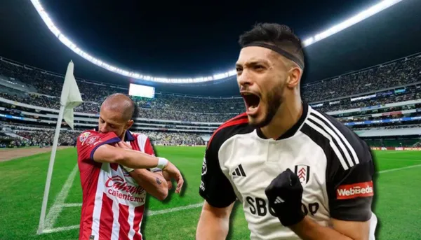 Raúl Jiménez y Chicharito en el Azteca