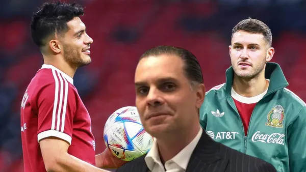 Raúl Jiménez y Santi Giménez en Selección Mexicana - Foto: Getty