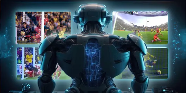 Recreación de imágenes del polémico gol de Toluca / Foto: ESPN y TUDN