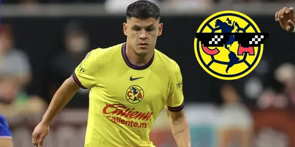 Richard Sánchez con el logo de América con lentes/FOTO: 90Min