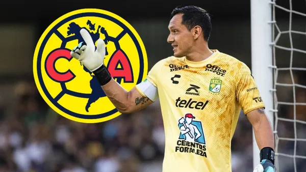 Rodolfo Cota con escudo del América