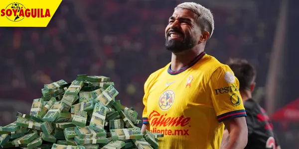 Rodrigo Aguirre en el América (Fuente: MEXSPORT)