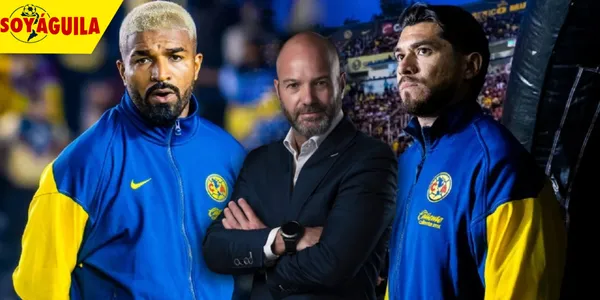 Rodrigo Aguirre, Luis García y Henry Martín (Fuente: Pasión Águila)