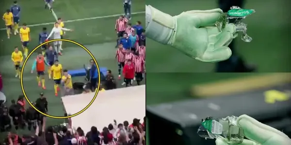 Salida de los jugadores del América del estadio Akron / Foto: TUDN