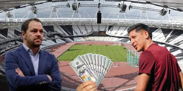 Santiago Baños y Edson Álvarez (fuente: Diario Récord y West Ham)