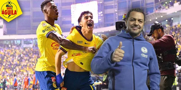Santiago Baños y jugadores del América