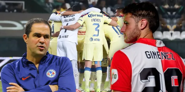 Santiago Giménez y Club América (Fuente: MEXSPORT)