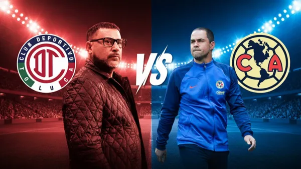 Toluca recibe al América por la Liga MX.