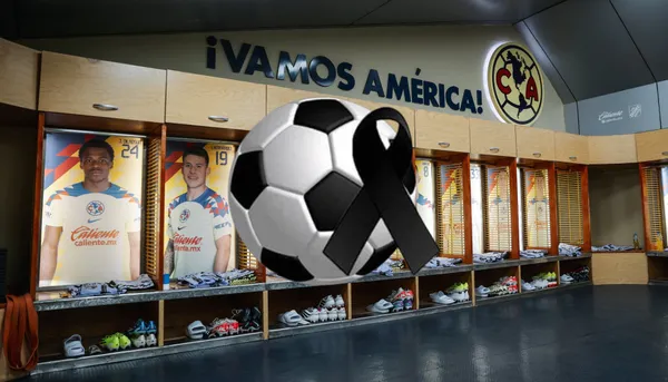 Vestidor de América con balón y moño negro