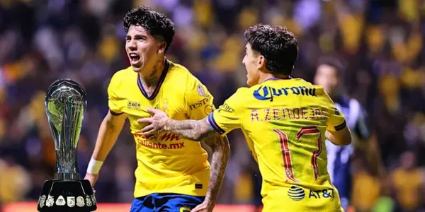 Zendejas y Kevin con la copa/FOTO: 90min