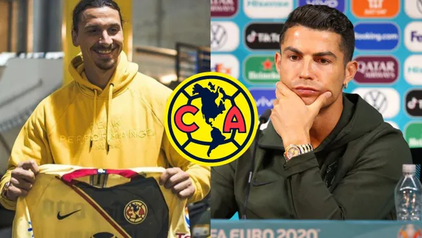 Zlatan Ibrahimovic reconoce la grandeza del América y hasta se tomó fotografías con la playera azulcrema; Cristiano Ronaldo hizo algo distinto