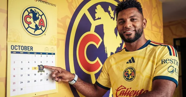 Presentación de Miguel Borja con el América