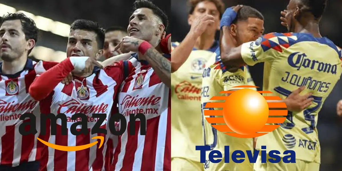 Chivas y América en Liga MX.