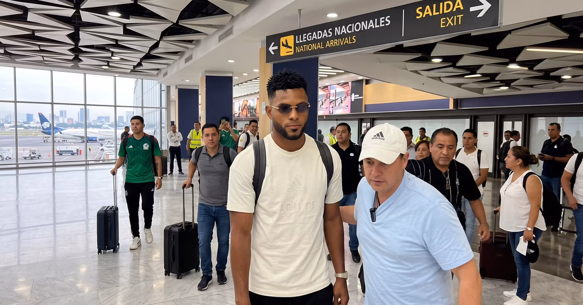 Miguel Borja llegó a CDMX para firmar con América, pero lo recibieron distinto a Saint-Maximin